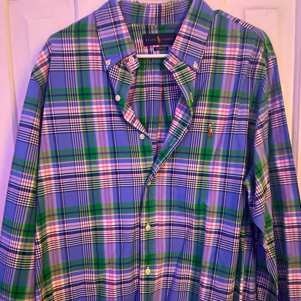 Mens NEVER WORN Ralph Lauren dress shirt XL